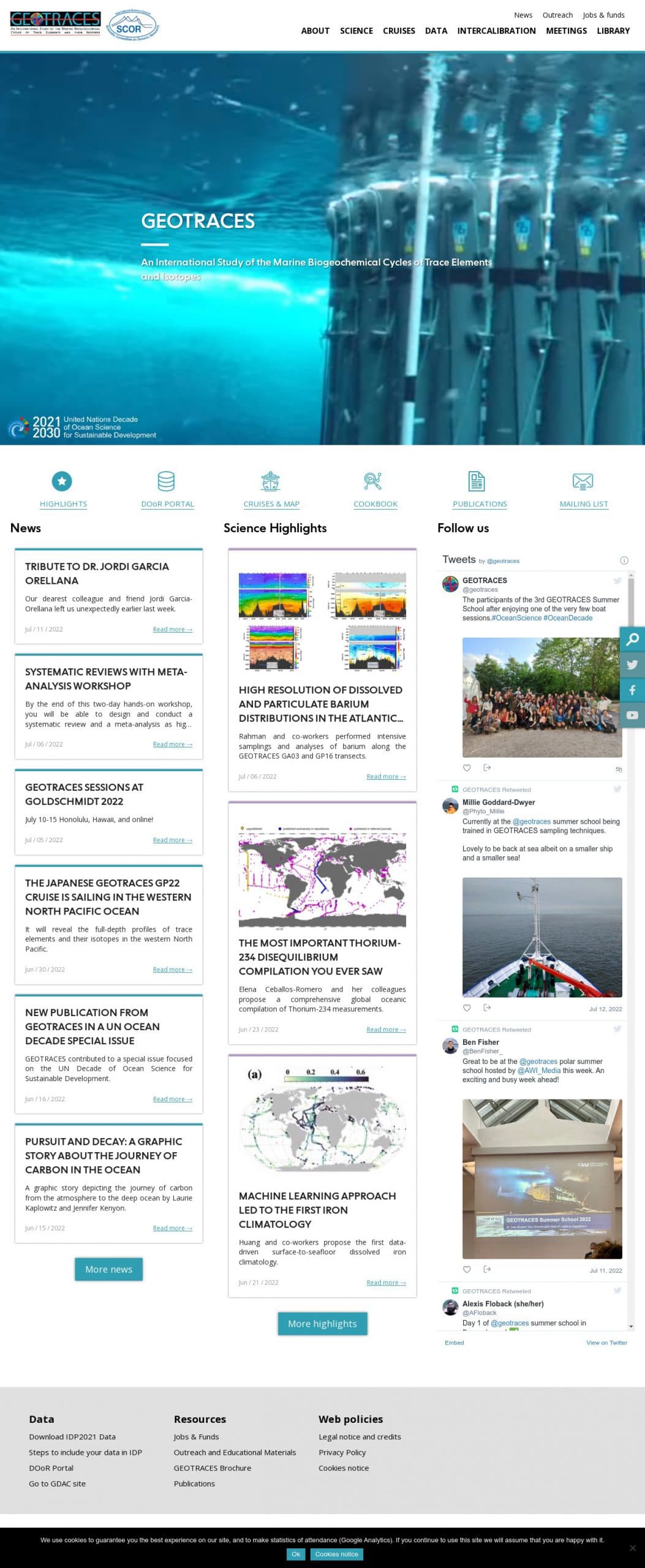 Geotraces screenshot 1